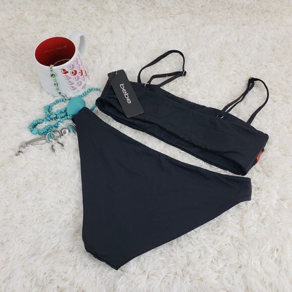 BEBE Black Bikini Size MEDIUM - Picture 4 of 4